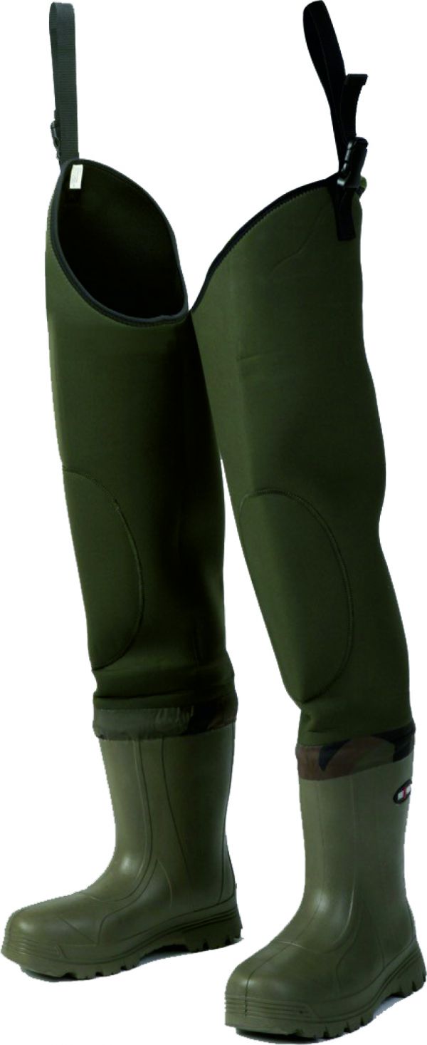 Hot Foot neopren hip waders med gummisål Køb på fluer.dk